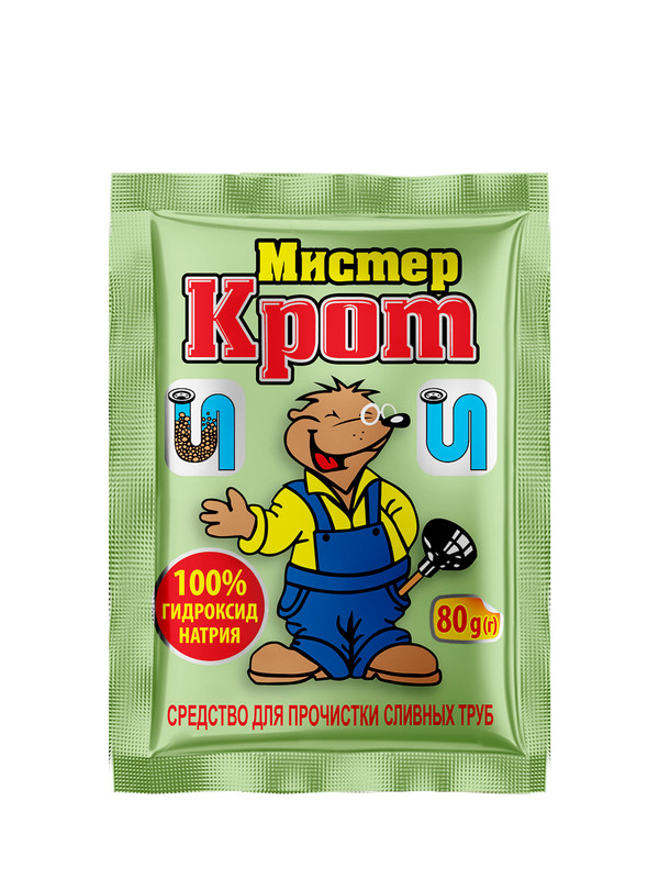 Засіб для прочищення труб МІСТЕР КРІТ 80 г, гранули